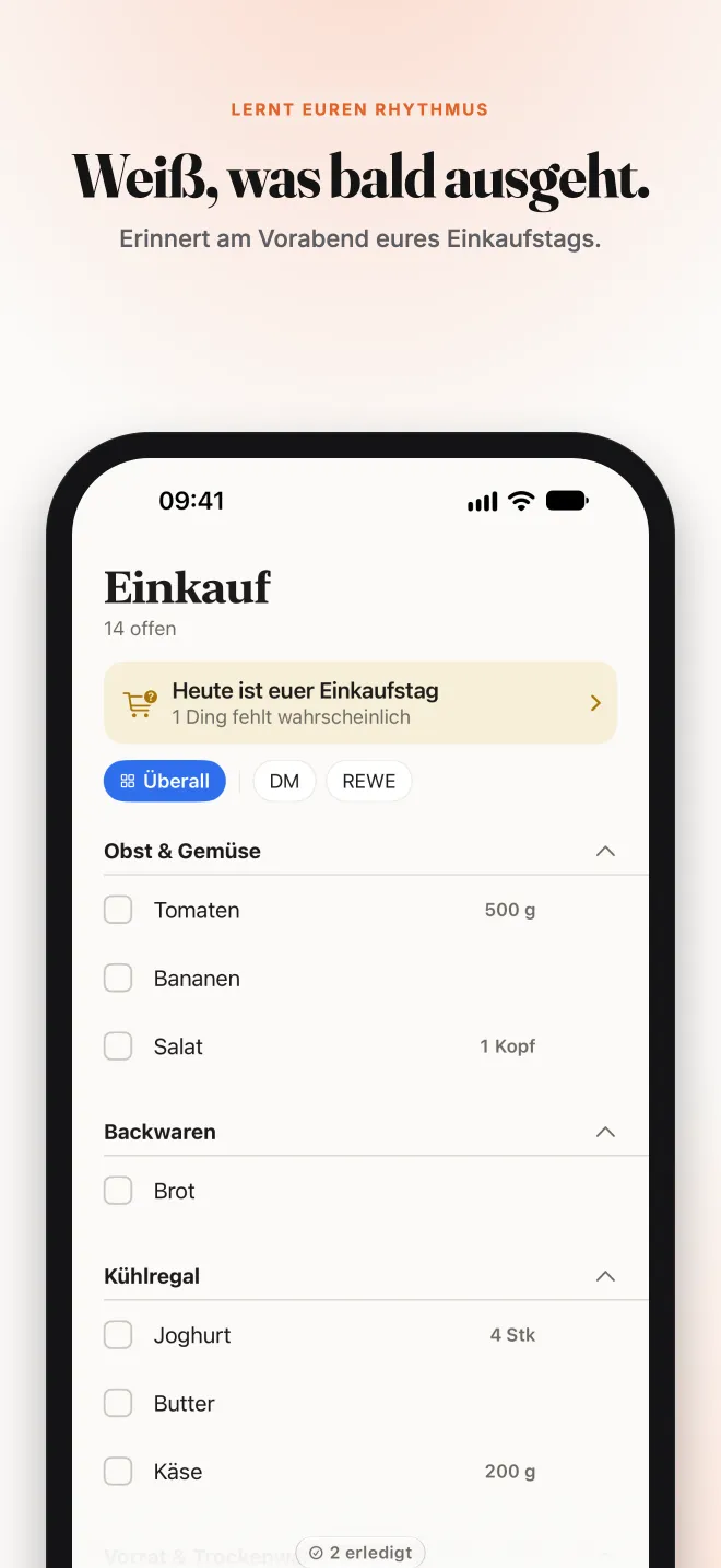 Store-Bild: Weiß, was bald ausgeht